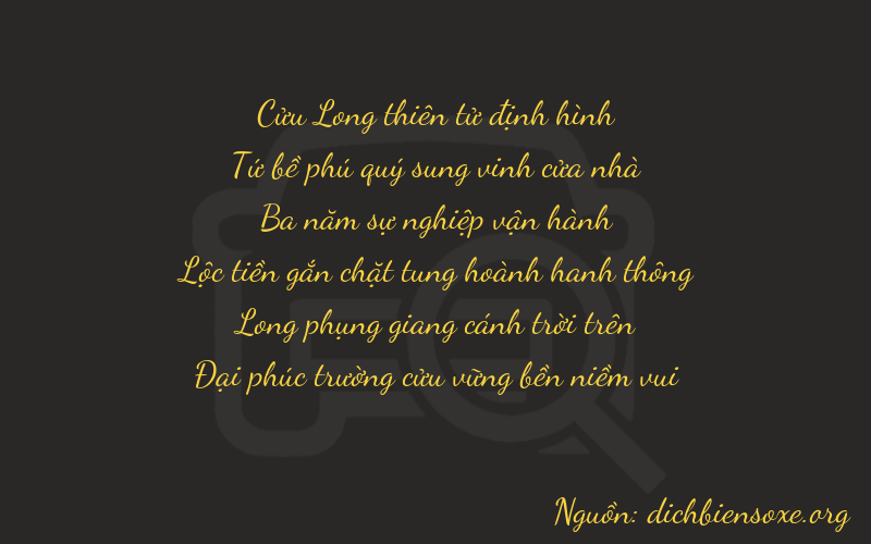 Thơ dịch biển số xe 94379