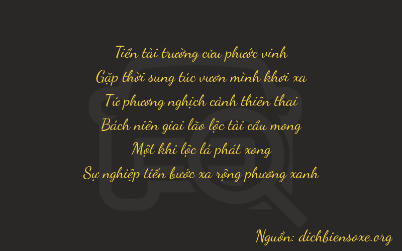 Thơ dịch biển số xe 94412
