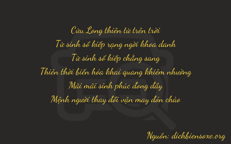Thơ dịch biển số xe 94423