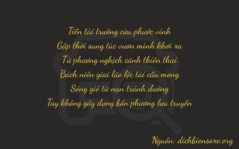 Thơ dịch biển số xe 94430