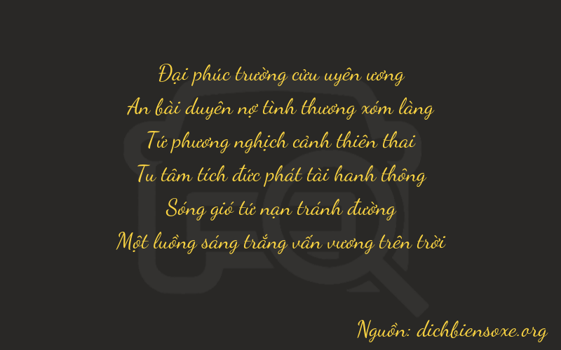 Thơ dịch biển số xe 94431