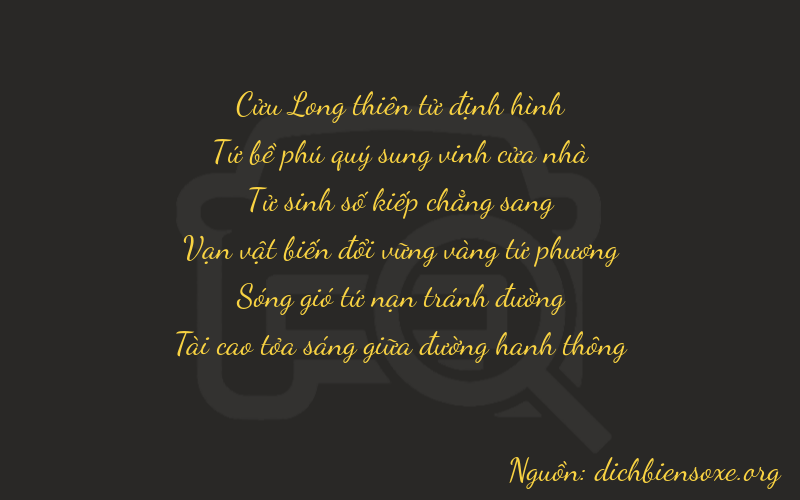 Thơ dịch biển số xe 94433