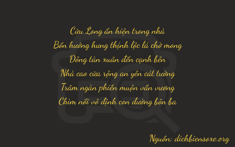 Thơ dịch biển số xe 94453