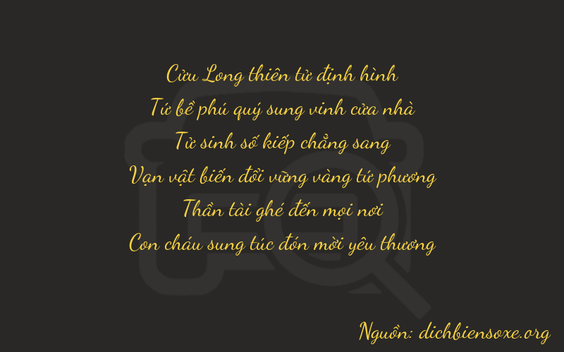Thơ dịch biển số xe 94460