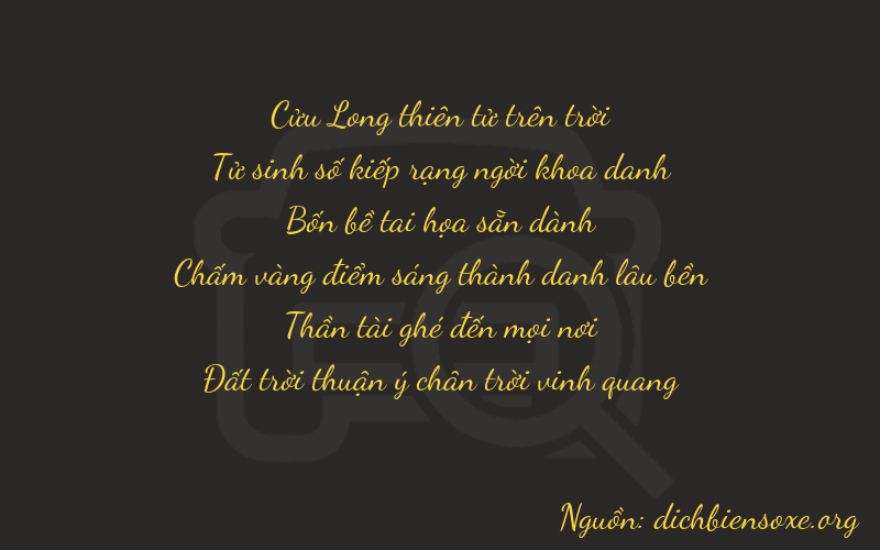 Thơ dịch biển số xe 94468