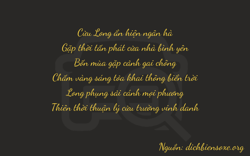 Thơ dịch biển số xe 94479