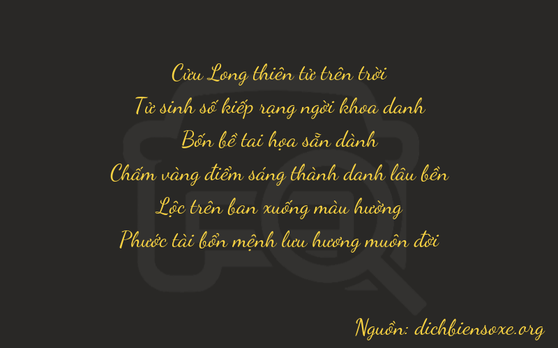 Thơ dịch biển số xe 94486