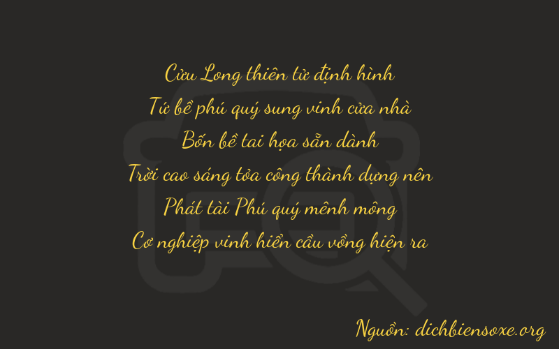 Thơ dịch biển số xe 94487