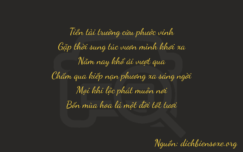 Thơ dịch biển số xe 94511