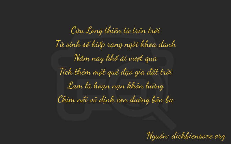 Thơ dịch biển số xe 94513