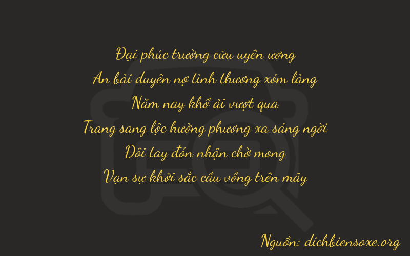 Thơ dịch biển số xe 94521