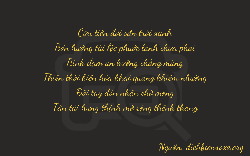 Thơ dịch biển số xe 94528