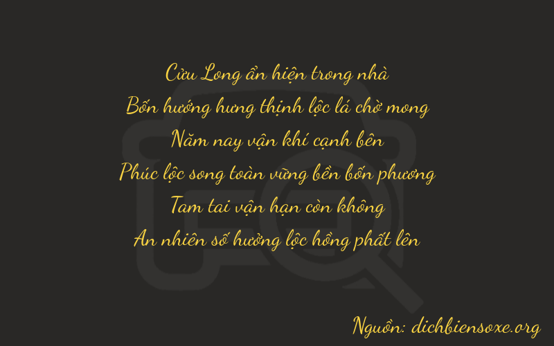 Thơ dịch biển số xe 94534