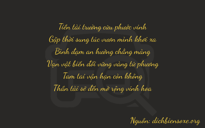 Thơ dịch biển số xe 94538