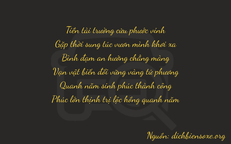 Thơ dịch biển số xe 94556