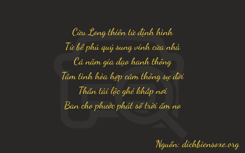 Thơ dịch biển số xe 94568