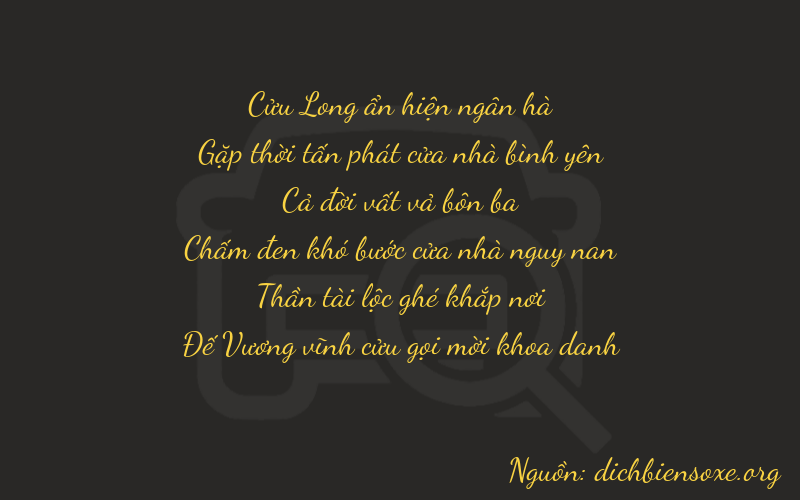 Thơ dịch biển số xe 94569