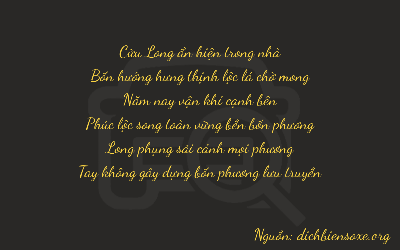 Thơ dịch biển số xe 94570