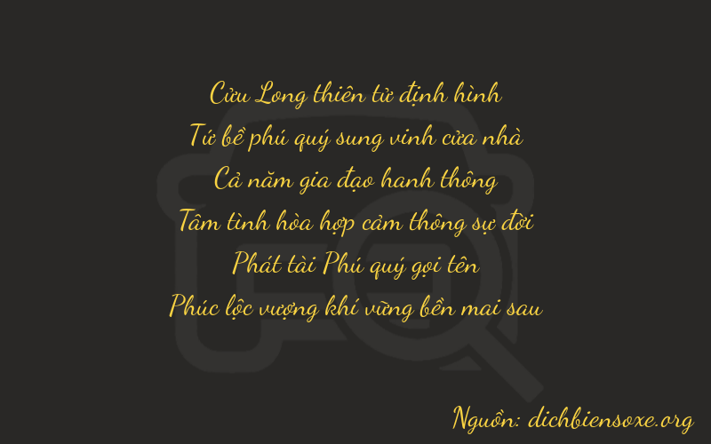 Thơ dịch biển số xe 94586