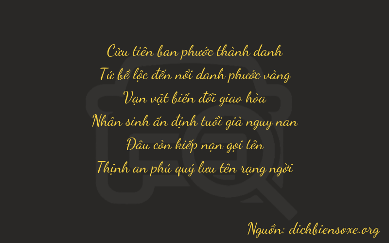 Thơ dịch biển số xe 94607