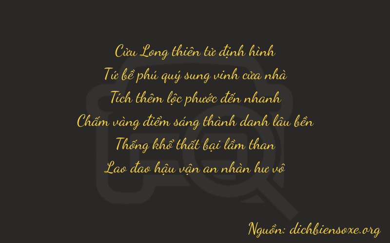 Thơ dịch biển số xe 94613
