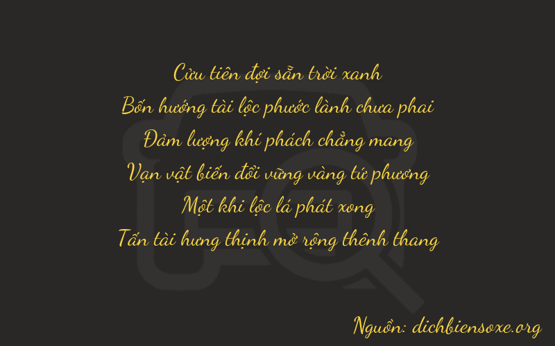Thơ dịch biển số xe 94618