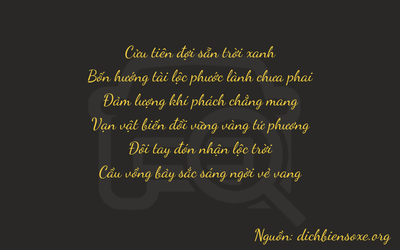 Thơ dịch biển số xe 94627