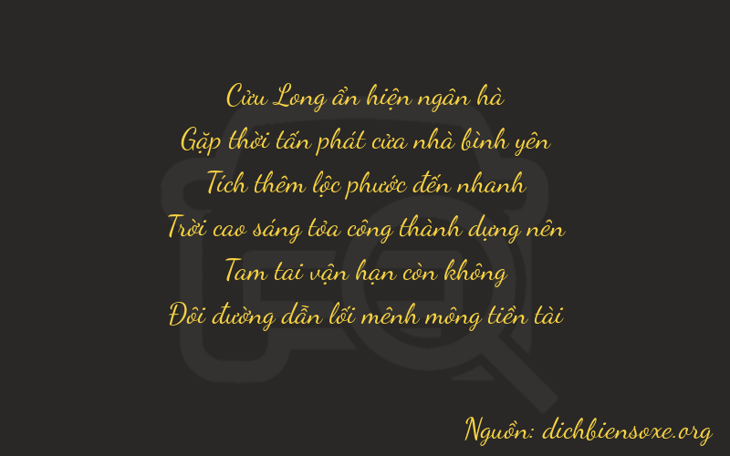 Thơ dịch biển số xe 94632