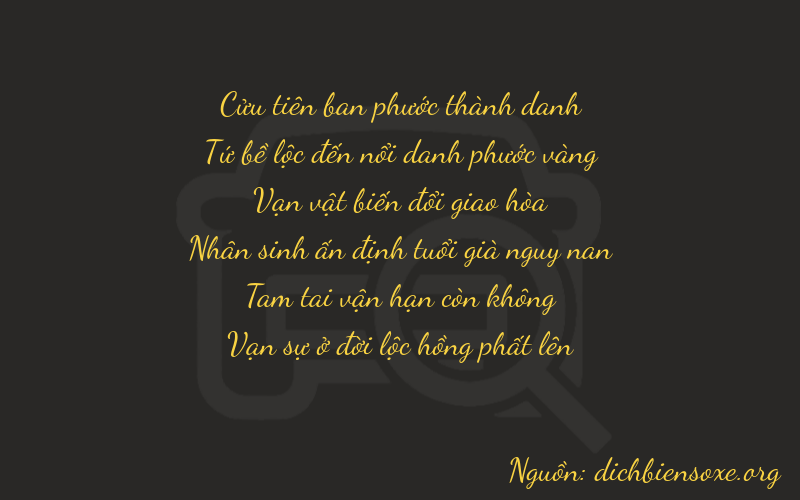 Thơ dịch biển số xe 94634