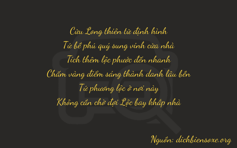 Thơ dịch biển số xe 94640