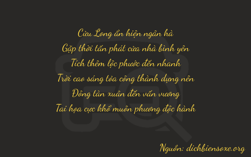 Thơ dịch biển số xe 94641
