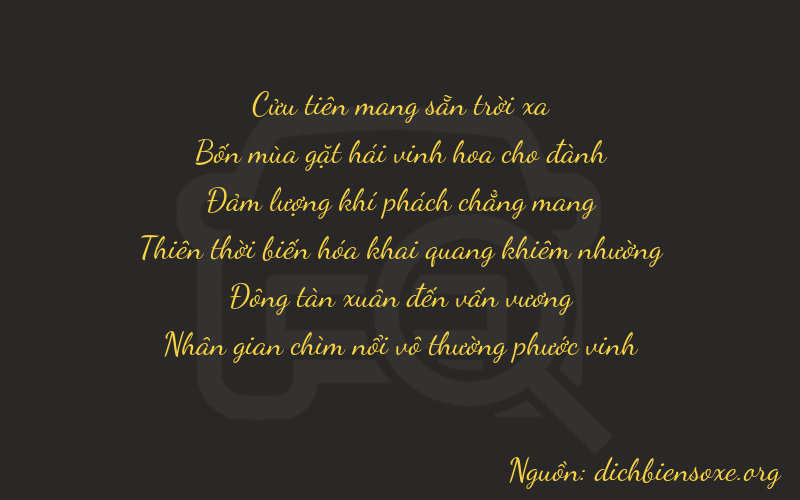 Thơ dịch biển số xe 94644