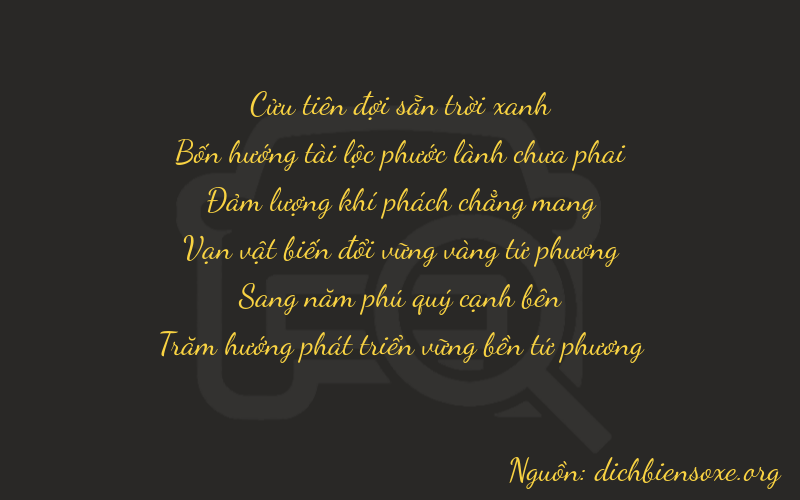 Thơ dịch biển số xe 94654
