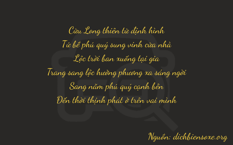 Thơ dịch biển số xe 94658
