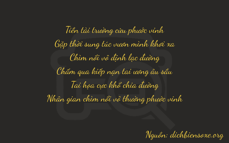Thơ dịch biển số xe 94664