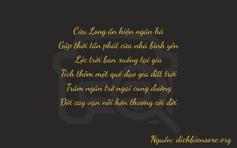 Thơ dịch biển số xe 94677