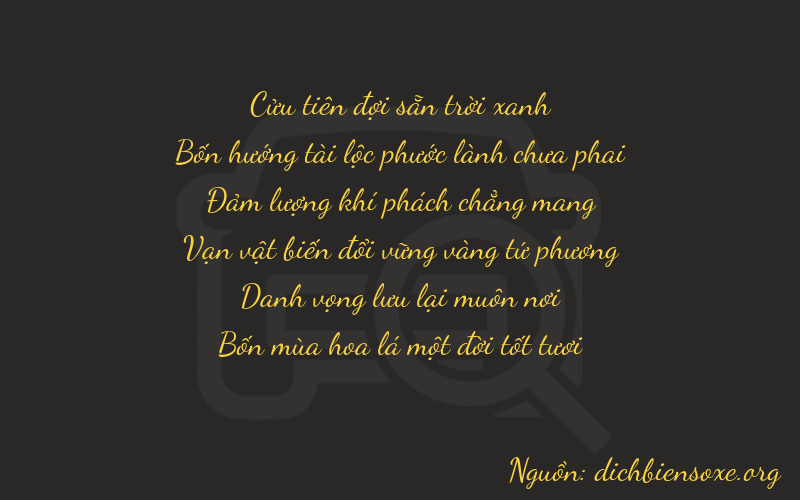Thơ dịch biển số xe 94681