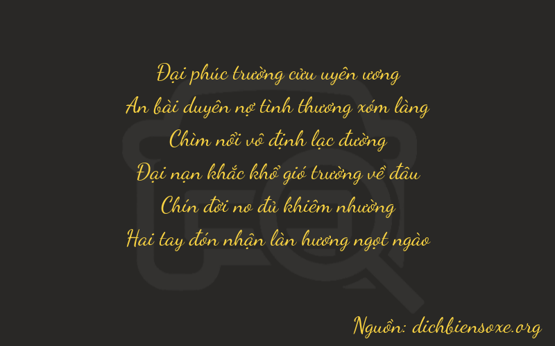 Thơ dịch biển số xe 94692