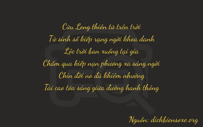 Thơ dịch biển số xe 94693
