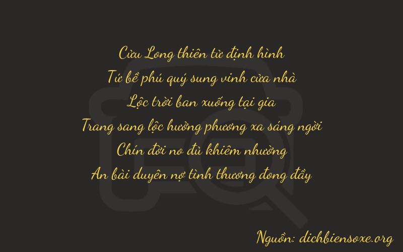 Thơ dịch biển số xe 94694