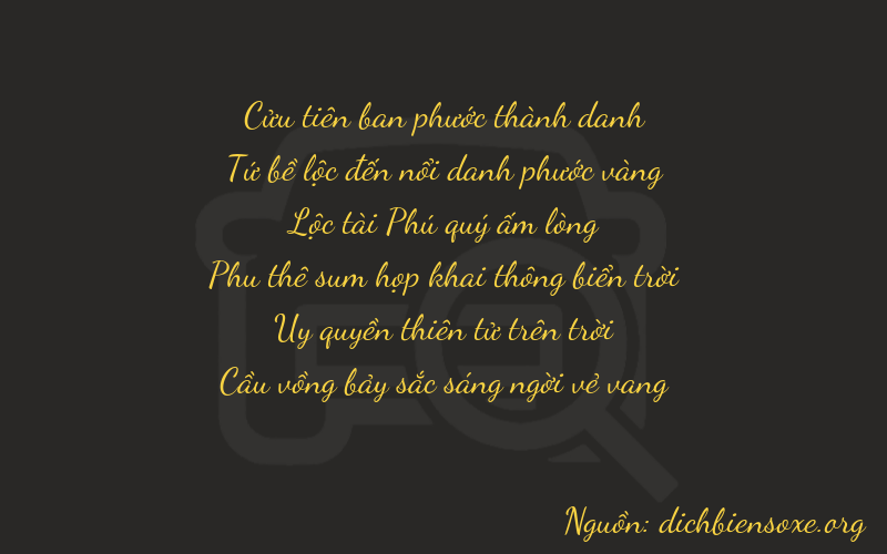 Thơ dịch biển số xe 94697