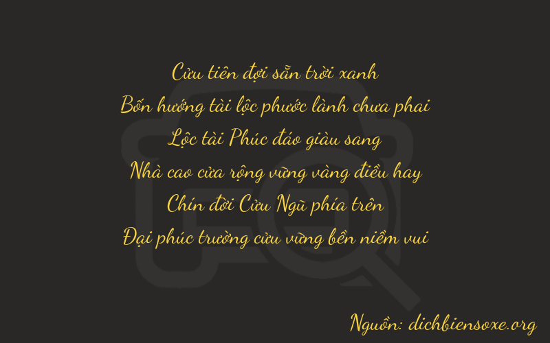 Thơ dịch biển số xe 94699