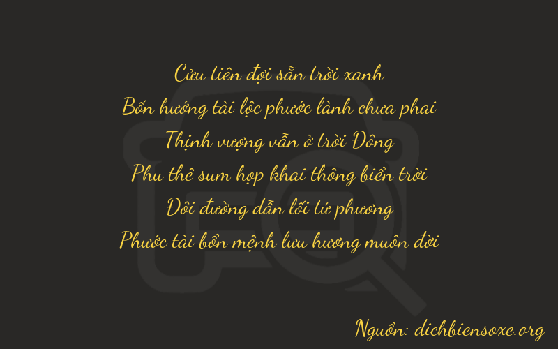 Thơ dịch biển số xe 94726