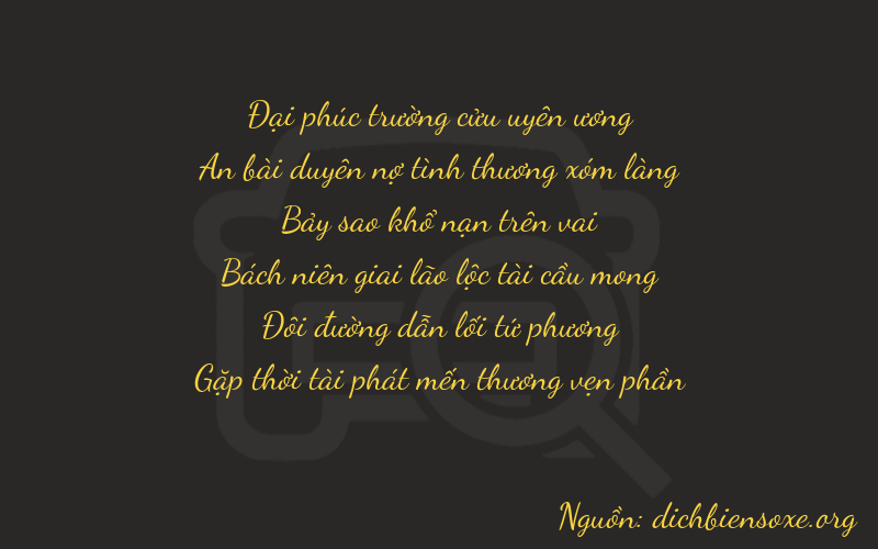 Thơ dịch biển số xe 94728