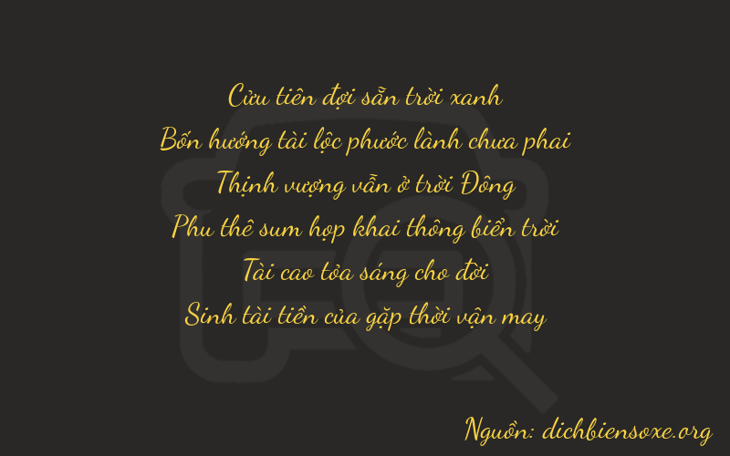 Thơ dịch biển số xe 94735