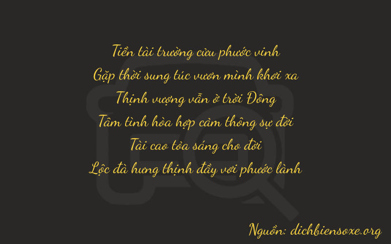 Thơ dịch biển số xe 94736
