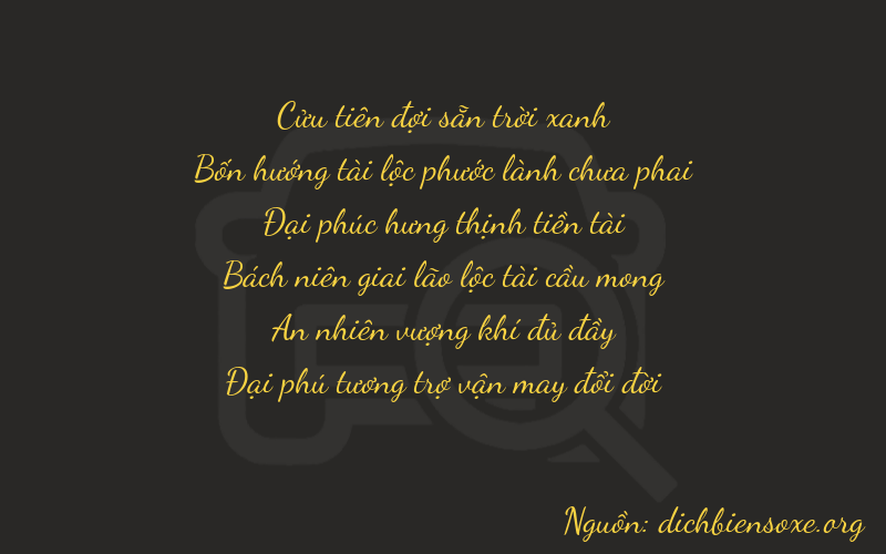 Thơ dịch biển số xe 94816