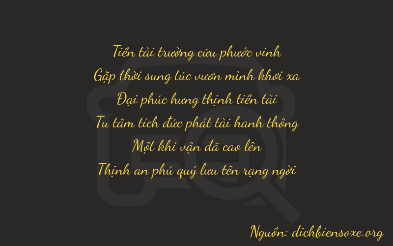 Thơ dịch biển số xe 94817