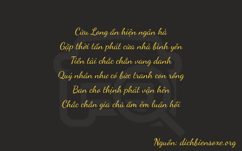 Thơ dịch biển số xe 94821
