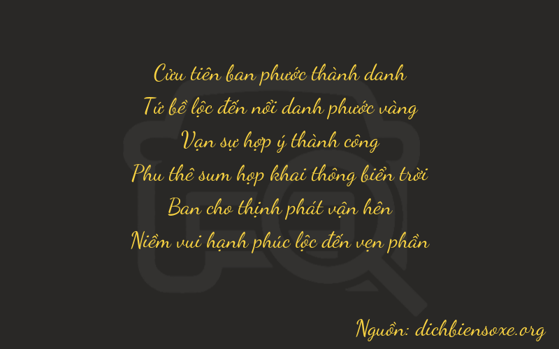 Thơ dịch biển số xe 94823